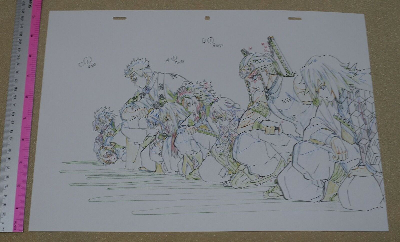 ufotable Kimetsu no Yaiba Demon Slayer Key Frame Art Sheet Pillars etc 3 set 