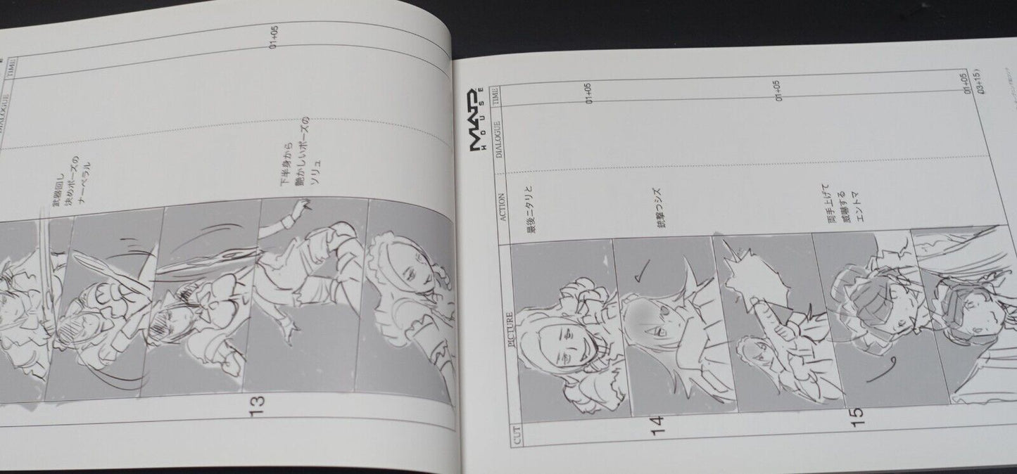 MAD HOUSE Animation Overlord 3 Story Board & Key Frame Art Book 