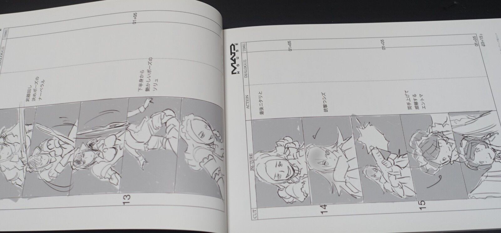 MAD HOUSE Animation Overlord 3 Story Board & Key Frame Art Book 