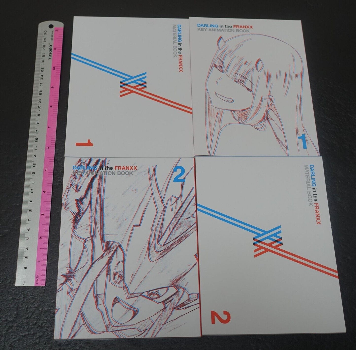 Darling in the Franxx Setting Art Book 1-2 & Key Frame Art Book 1-2 Set 