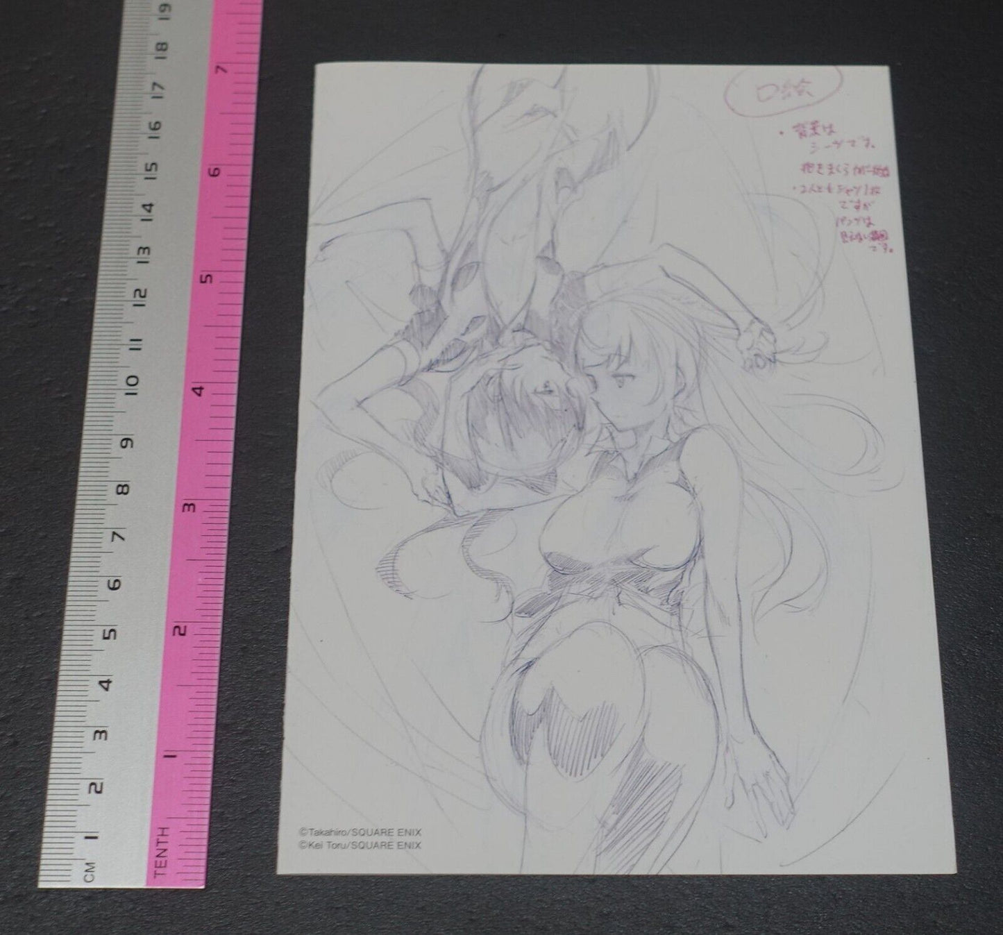 Akame ga Kill! Zero Rough Illustration Art Mini Booklet C 4page 