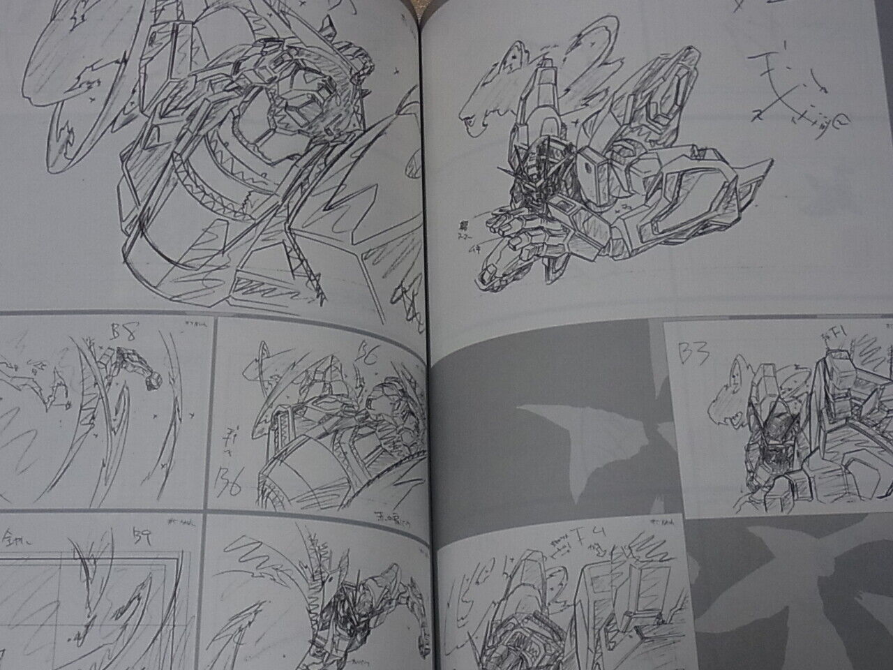 Masami Obari Robot Animation Art Work Book Gundam Build Fighters Key Frame Art 