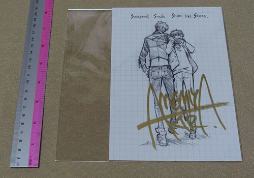SSSS.DYNAZENON Director Akira Amemiya Raw Signatured Art Sheet 