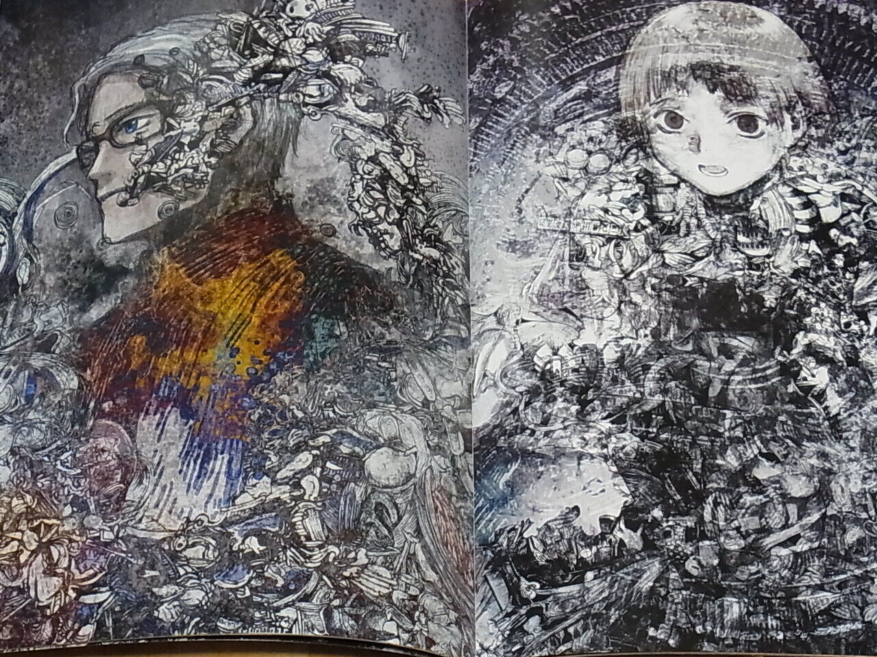 Yoshitoshi Abe x Yukaly Original Color Art Book Katamari Shonen with art card 