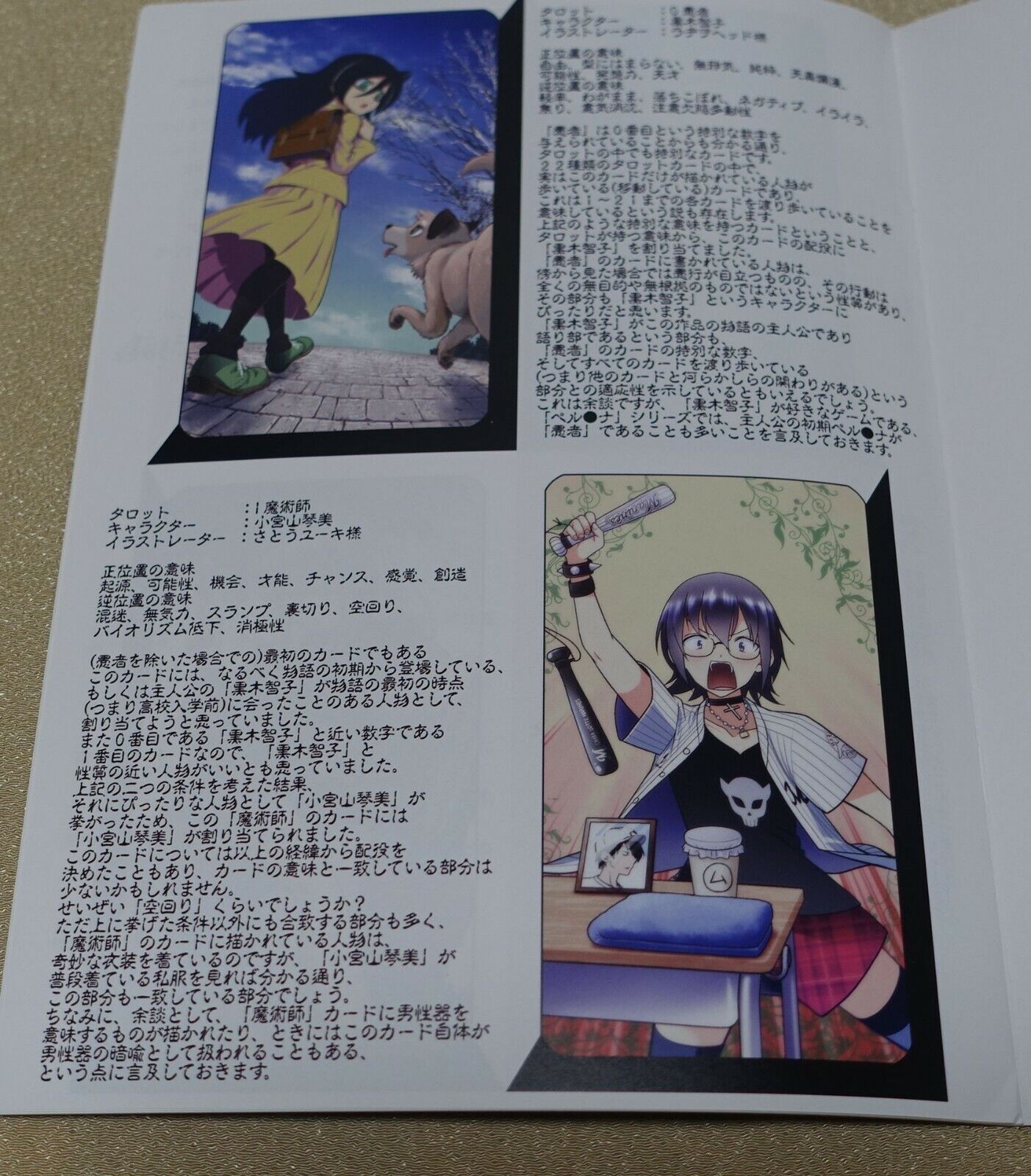 Manatsu no Hoshizora Cat Watamote Fan Art Book WTAMOTE TAROT Manual 