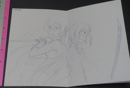 Akame ga Kill! Zero Rough Illustration Art Mini Booklet A 8page 
