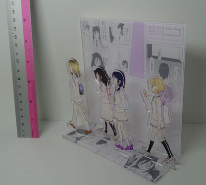 No Matter How I... Watamote Comic Vol.8 Diorama Acrylic Stand Figure no package 