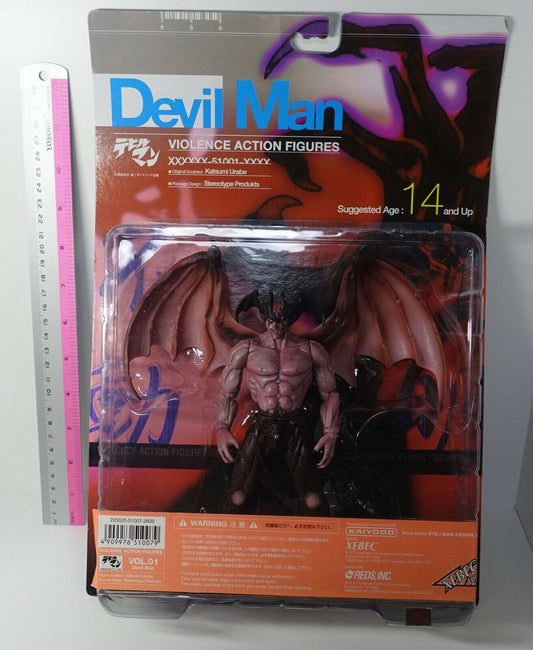 XEBEC Kaiyodo Devil Man Violence Action Figure Devilman Red Color 