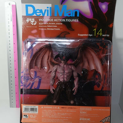 XEBEC Kaiyodo Devil Man Violence Action Figure Devilman Red Color 