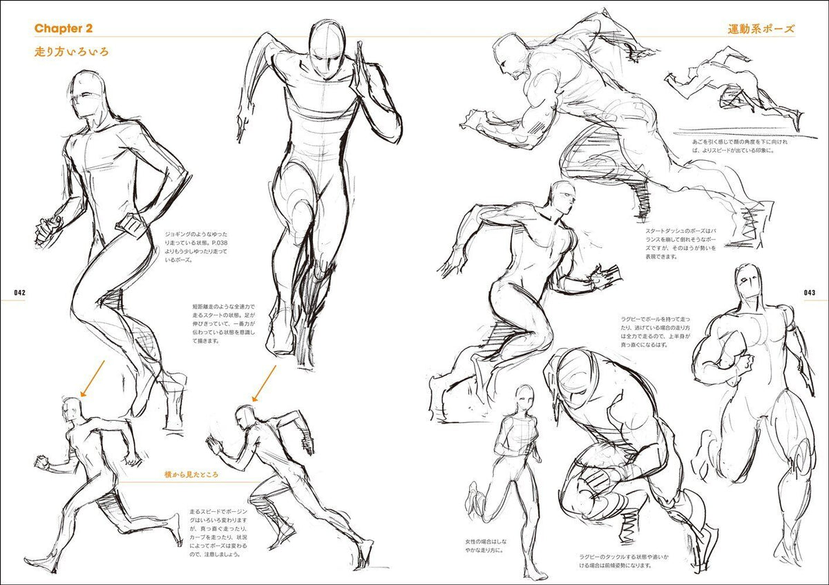 Junichi Hayama Animator's Sketches A collection of sketches of people in motion 