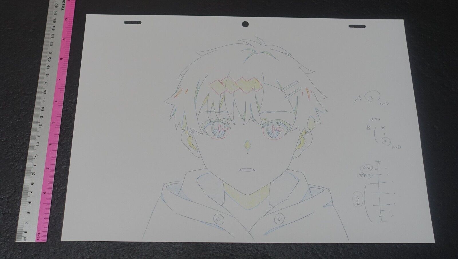 SSSS.DYNAZENON GRIDMAN Reproduction Key Frame Art Sheet Yomogi 