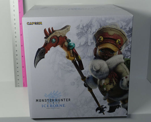3-7 days from Japan Monster Hunter World ICEBORNE Otomo Airou Felyne Stand Figur 