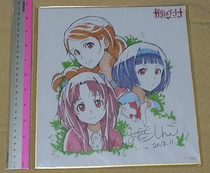 Shingo Adachi Animation Galileidonna Print Shikishi Art Board 26x23 cm 
