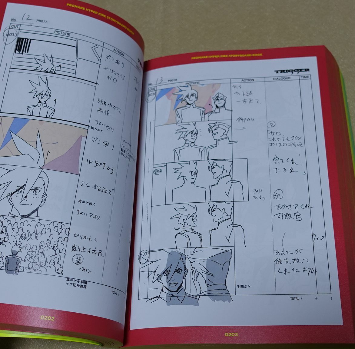PROMARE HYPER FIRE STORY BOARD BOOK 1152 page Hiroyuki Imaishi STORYBOARD 