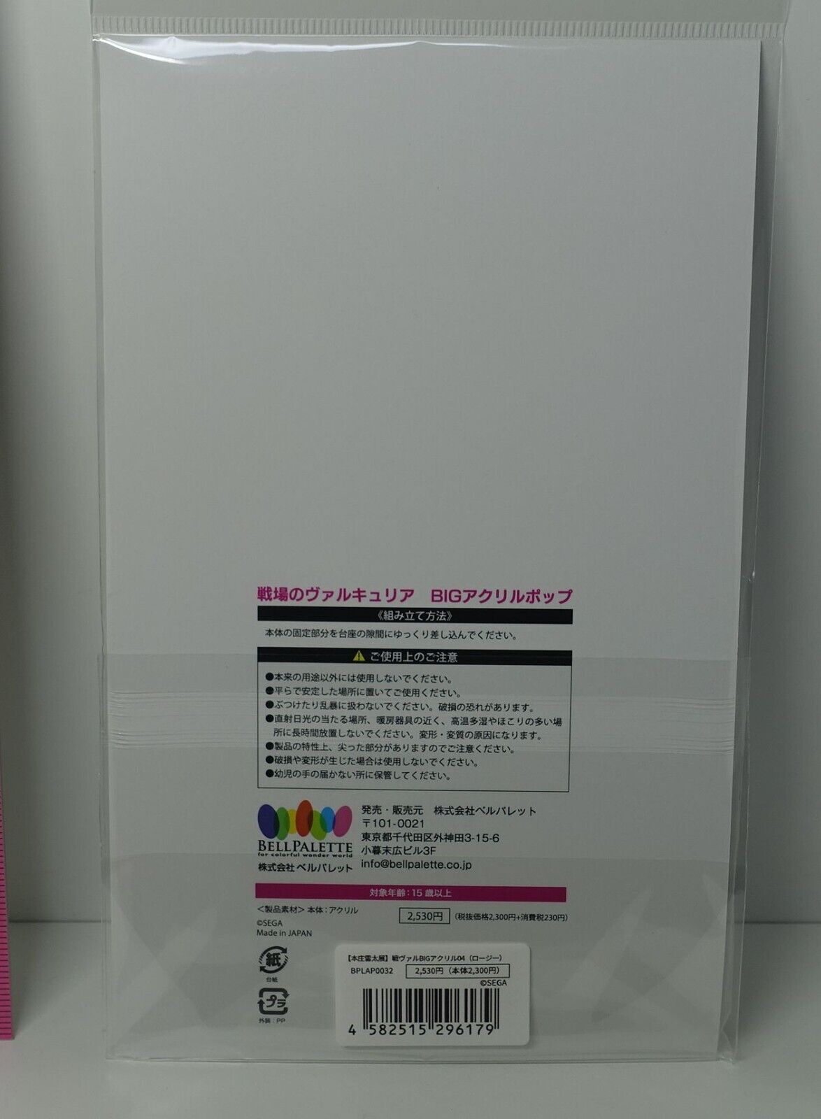 Raita Honjou Exhibition Valkyria Chronicles Acrylic Stand Figure Brigitte Rosie 