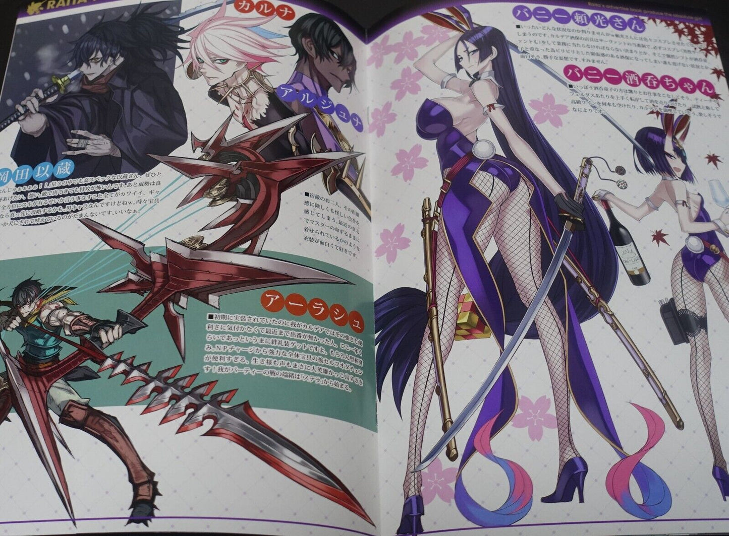 Honjou Raita Fate FGO Designer's Fan Art Book Rakugaki hon 1-4 Set Raikou Shuten 