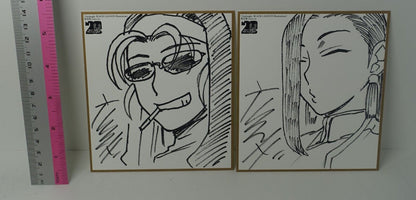 Black Lagoon Exhibition Event item Rei Hiroe Shikishi Art Card Eda & Shenhua 