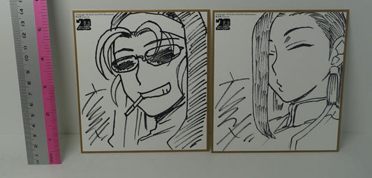 Black Lagoon Exhibition Event item Rei Hiroe Shikishi Art Card Eda & Shenhua 