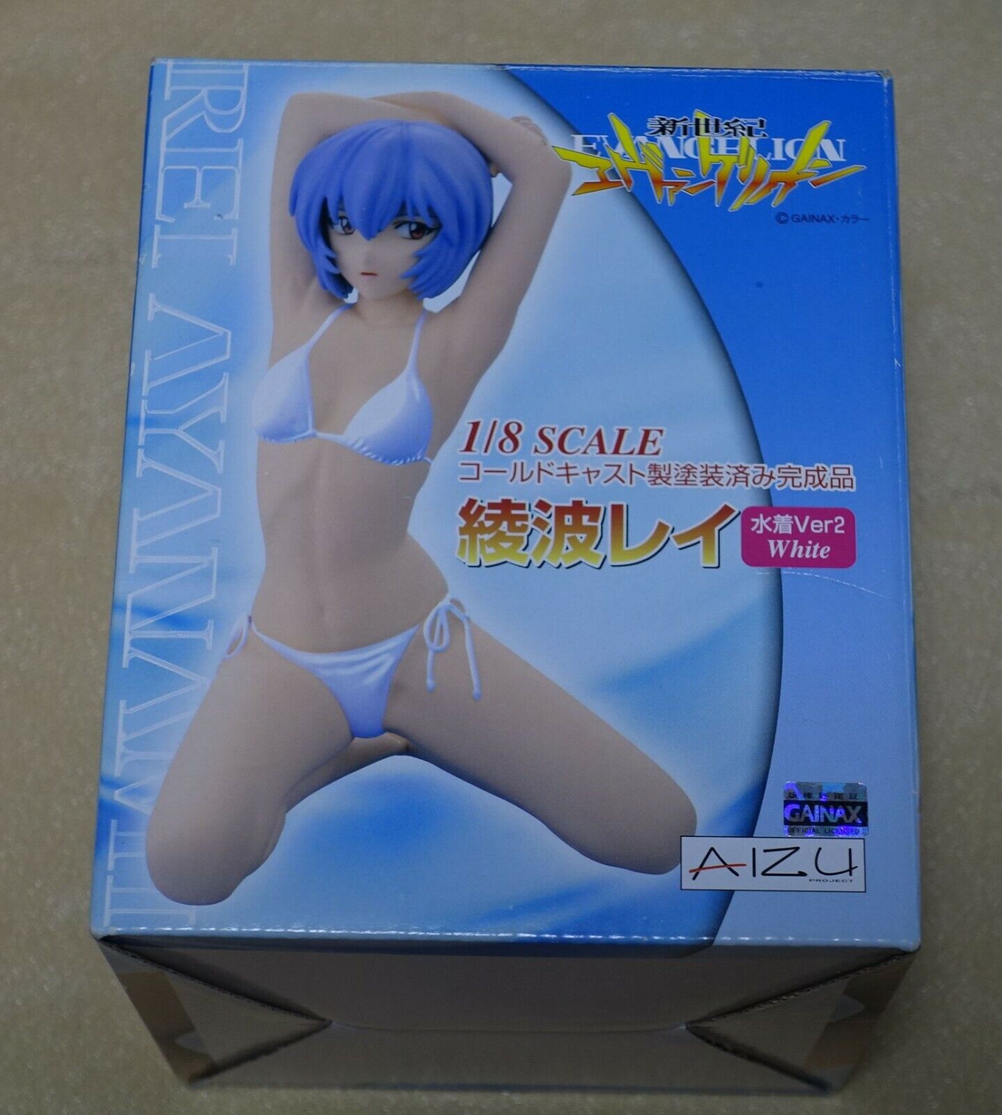 3-7 days AIZU Evangelion Rei Ayanami Cold Casting 1/8 Figure White Bikini Ver 