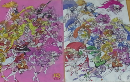 EUNOS PRECURE ALLSTARS 2014 Fan Art Clear File 2 Set 