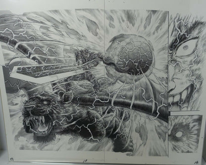 BERSERK Exhibition Item Reproduction of Original Picture Guts & Zodd 