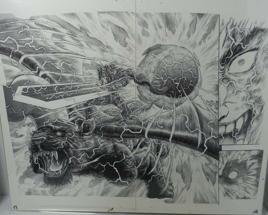 BERSERK Exhibition Item Reproduction of Original Picture Guts & Zodd 