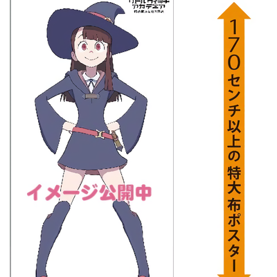 Little Witch Academia Akko Kagari 170cm Life Size Cloth Poster 