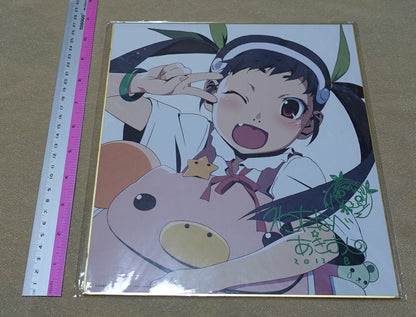 Akio Watanabe Bake Monogatari Bakemonogatari Mayoi Print Shikishi Art Board 