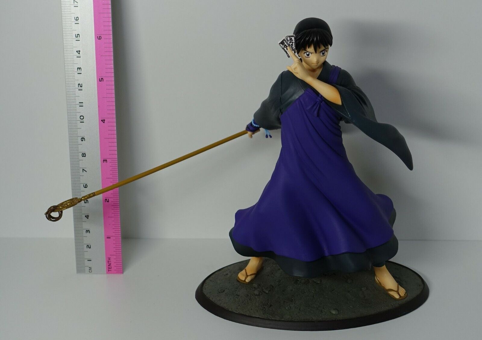 3-7 days from Japan Kotobukiya Inuyasha Miroku Figure Statue rod damage 