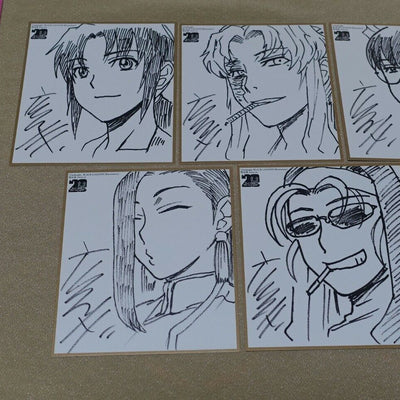 Black Lagoon Exhibition Event item Rei Hiroe Print Shikishi Art Card 5 Character 