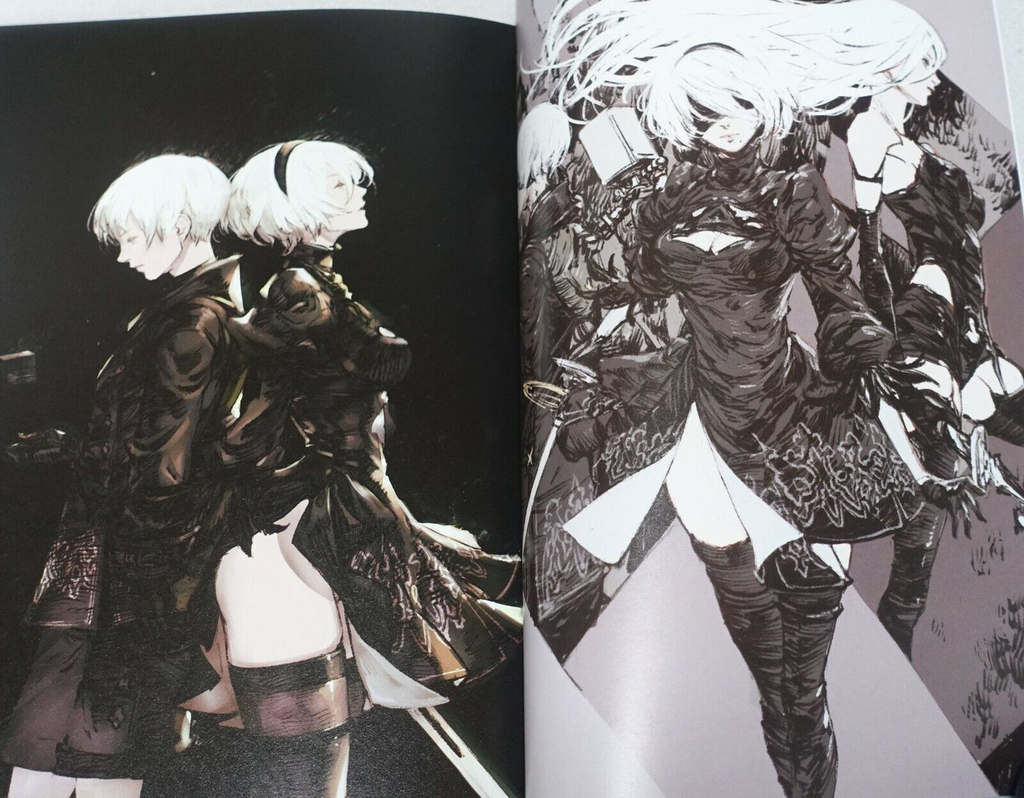 C99 Raita Kazama Nier Automata Fan Art Book Endless End & PVC Art Sheet 