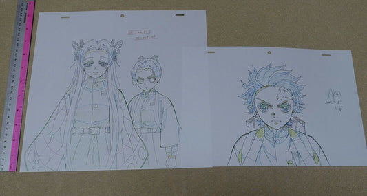 ufotable Kimetsu no Yaiba Demon Slayer Print Key Frame Art Tanjirou and Kanae 