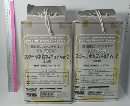 SEGA Evangelion Rei & Asuka White Suim Suit Figure Set 