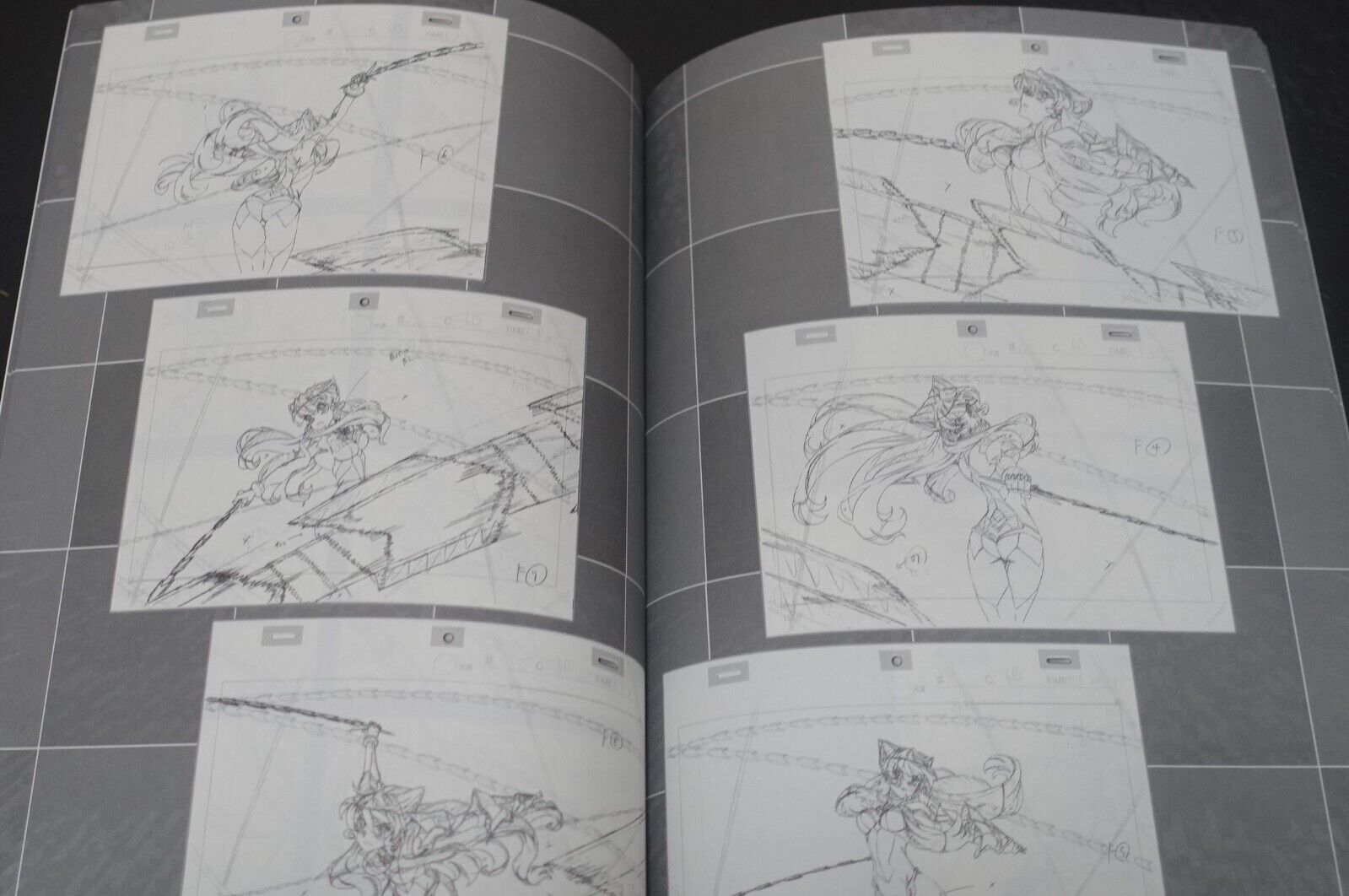 Aminendo Senki Zesshou Symphogear Key Frame Art Collection Book Hanyu Rough 04 