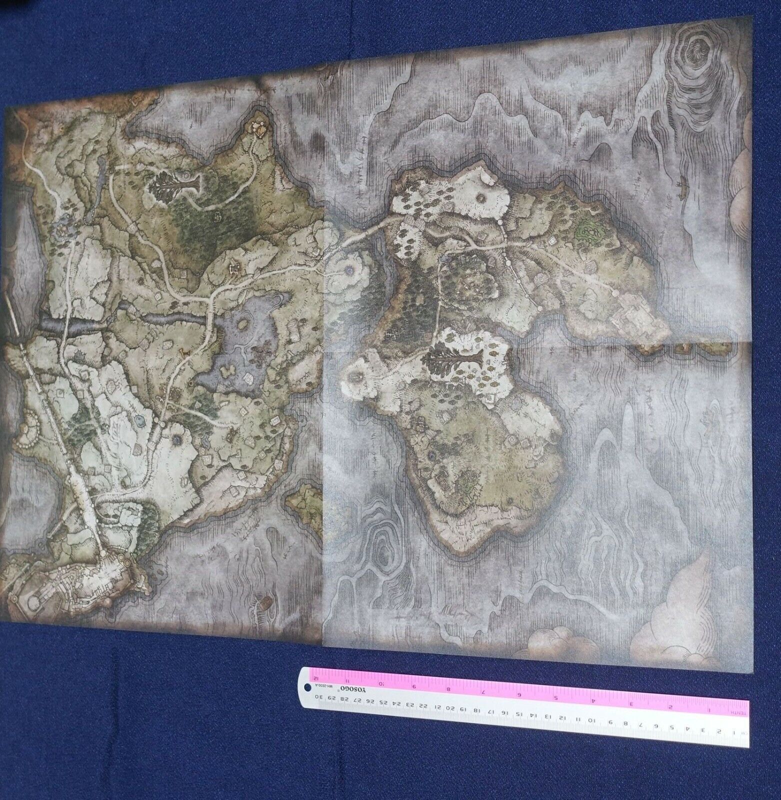 ELDEN RING World Map Poster Limgrave Area Reversible 