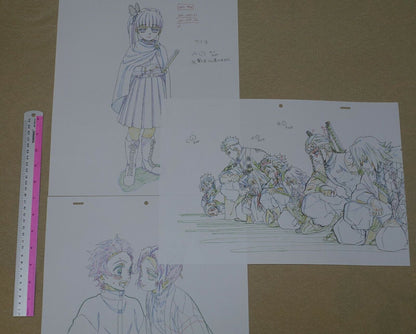 ufotable Kimetsu no Yaiba Demon Slayer Key Frame Art Sheet Pillars etc 3 set 
