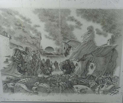 BERSERK Exhibition Reproduction Original Picture Griffith New Band of the Hawk 