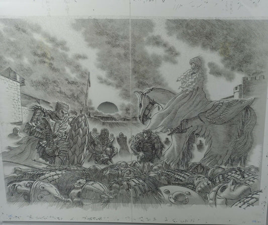 BERSERK Exhibition Reproduction Original Picture Griffith New Band of the Hawk 