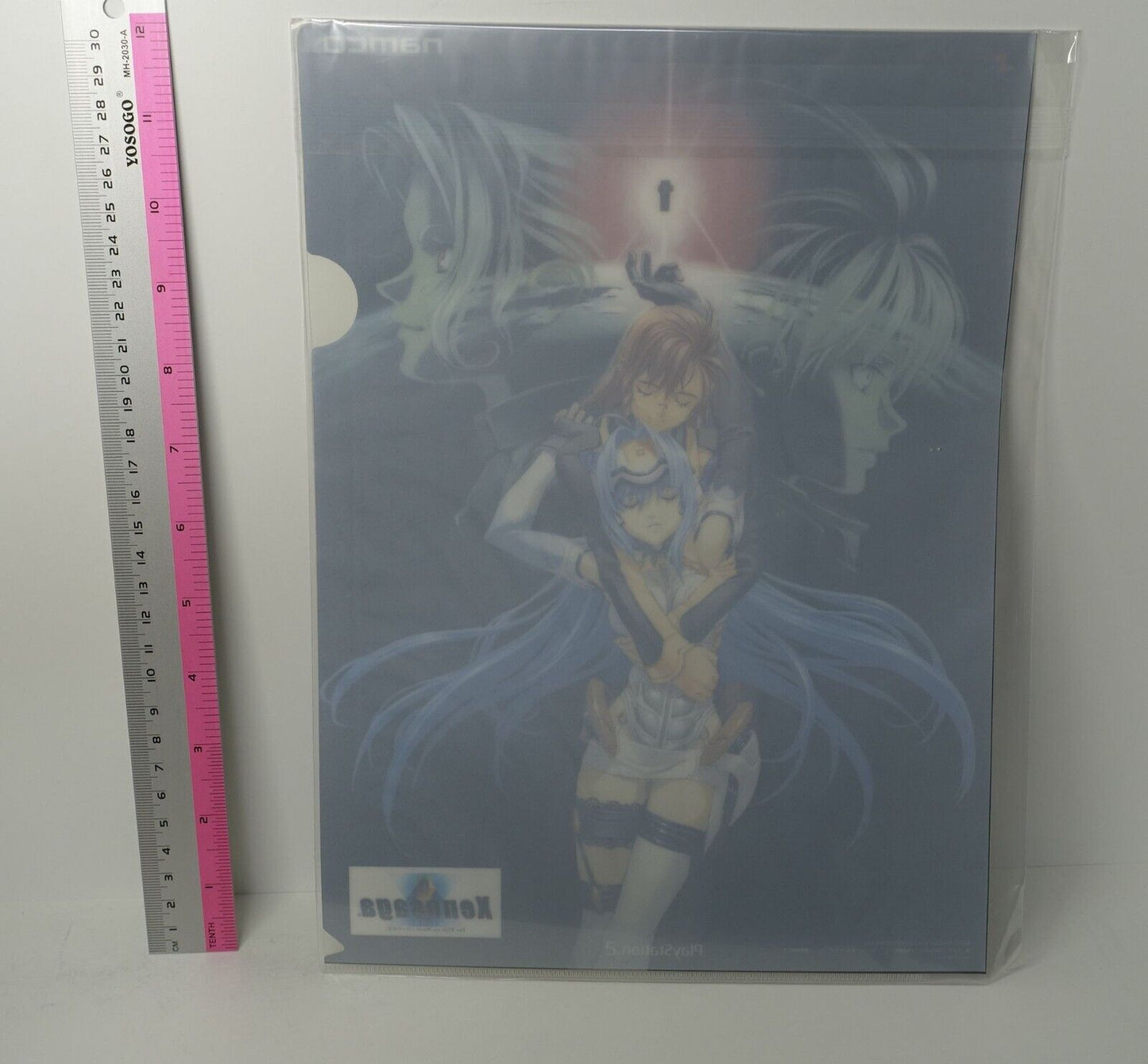 Xenosaga 2 PVC Art Sheet Clear File Kos-Mos & Shion 