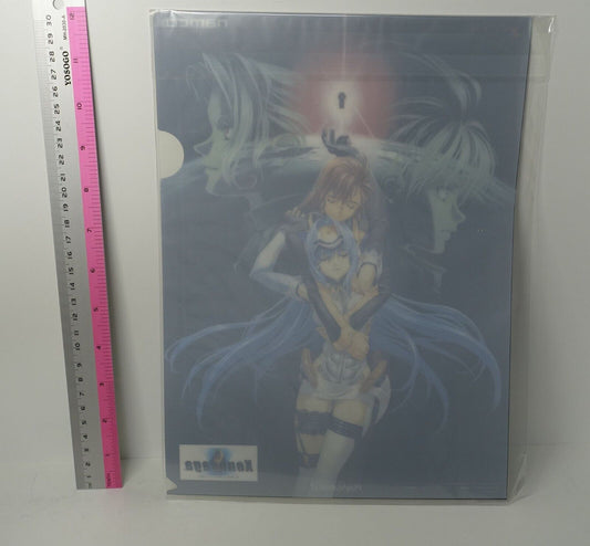 Xenosaga 2 PVC Art Sheet Clear File Kos-Mos & Shion 