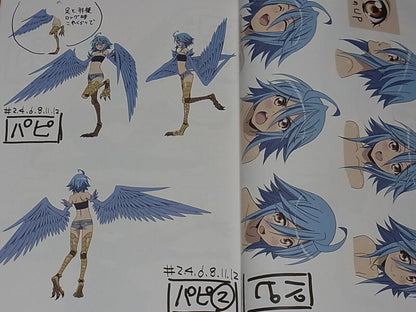Monster Musume no Iru Nichijou Animation Setting Art Book vol.1-3 complete set 