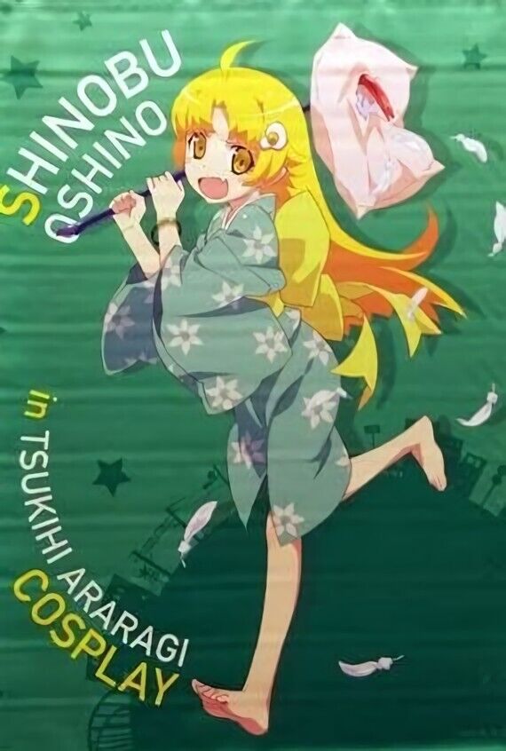Bakemonogatari 51 x 72 cm Tapestry Shinobu Oshino Tsukihi Costume 