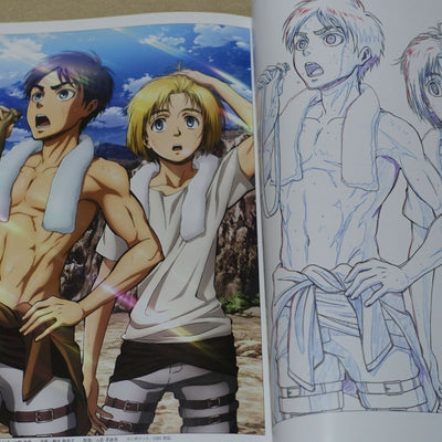 WIT STUDIO Attack on Titan Illustration Art Book vol.1 & 2 Set 