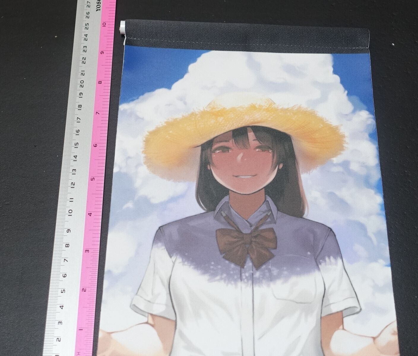 Miru Tights Yom Straw Hat Girl Art Tapestry 15 x 55 cm 