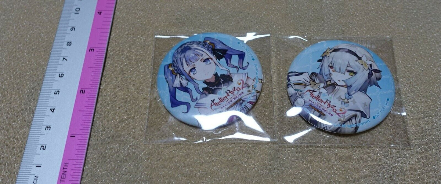 Atelier Ryza 2 Ryza2 Steel Badge Set PATRICIA & SERRI 