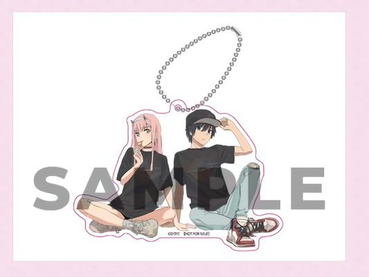 Darling in the Franxx Acryl Key Chain Zero T wo & Hiro C94 