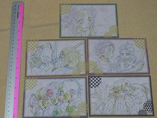 ufotable Kimetsu no Yaiba Demon Slayer Post Card 5 pieces set 