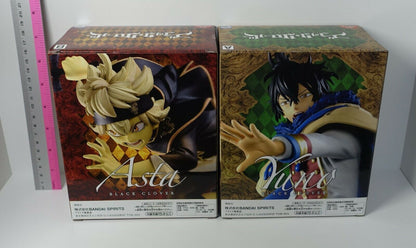 Banpresto Black Clover DXF Figure ASTA Sepia ver & YUNO Statue Set 