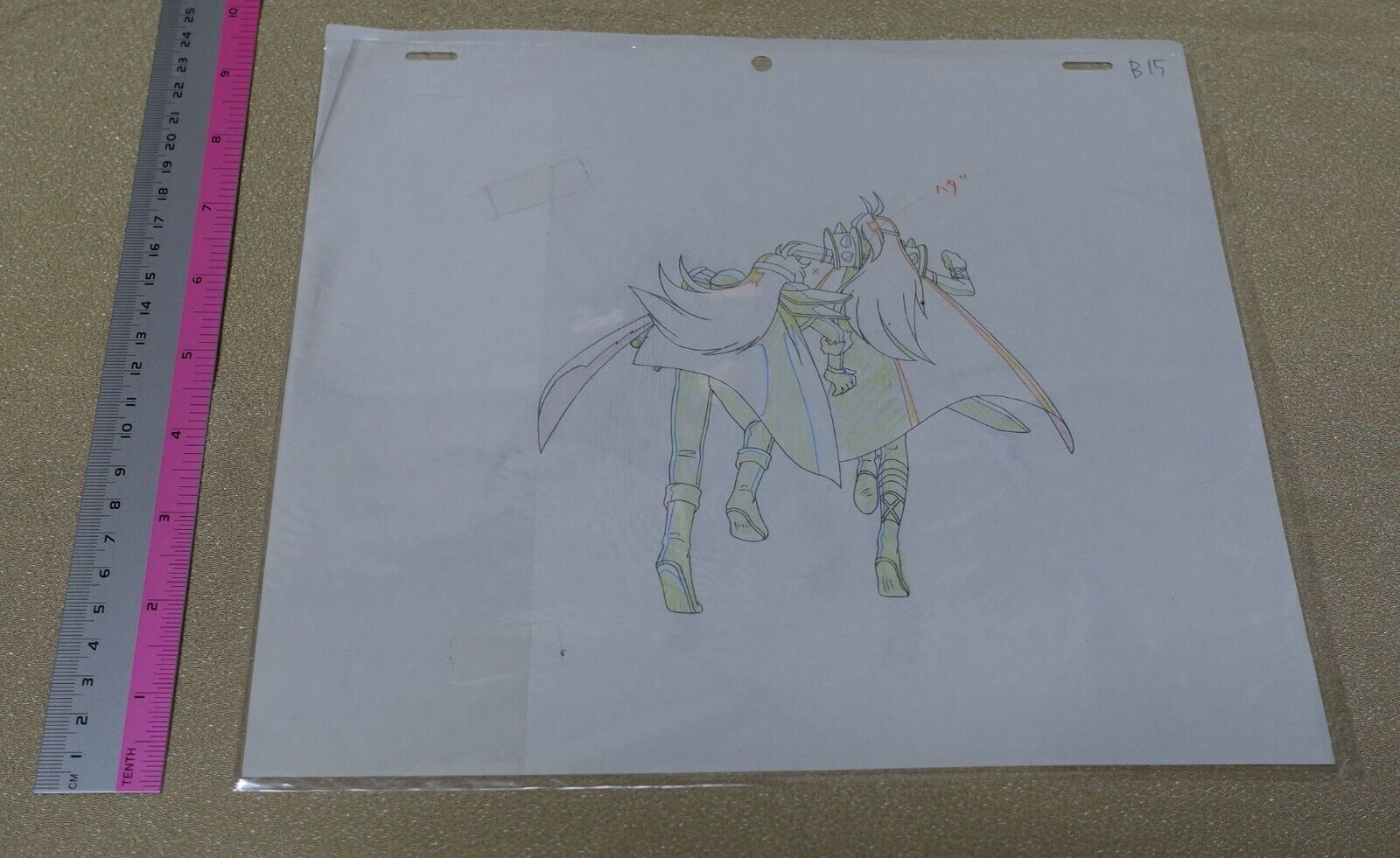 Cel & Raw Key Frame Art The Slayers Rina & Naga B15 Japanese Animation 