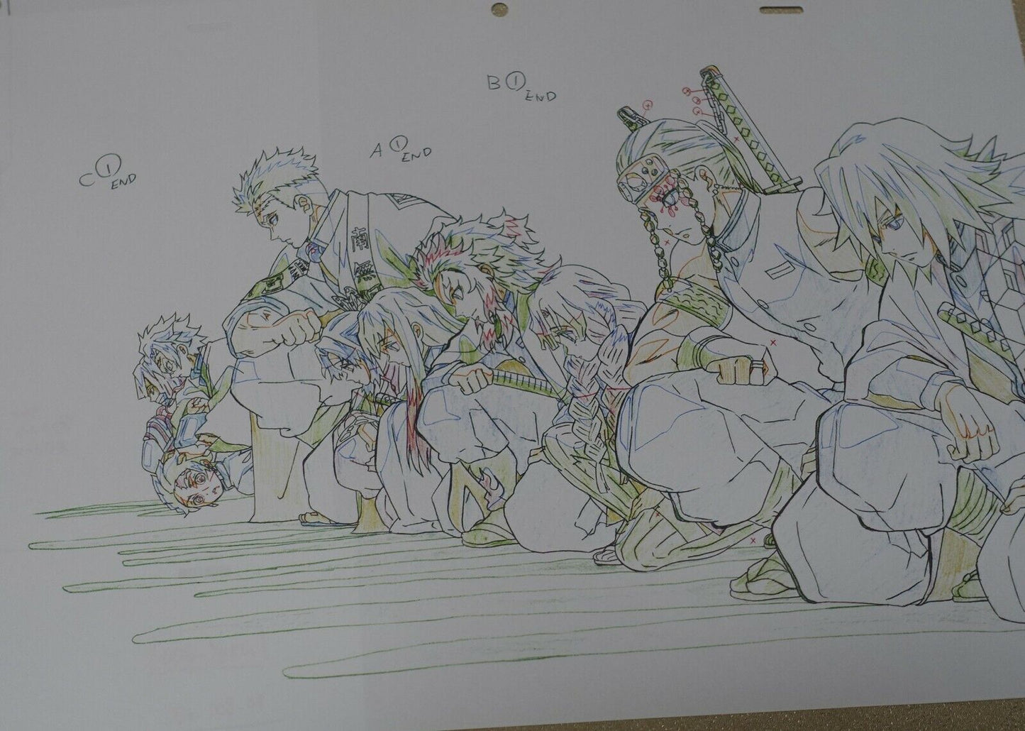ufotable Kimetsu no Yaiba Demon Slayer Key Frame Art Sheet Pillars etc 3 set 